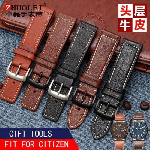 Dermal watch strap fit for citizen sao orange BM8475-26E 00F00X series mens watch 22mm gift tools