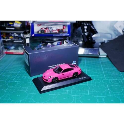MINICHAMPS 1/43 PORSCHE 911R PINK Limited 399pcs collection of die-cast alloy car models