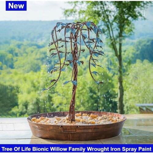 Beautiful Fountain Indoor Outdoor Fountain With Tree Of Life Design Life Waterfall Fountain Geat Addition Home Decoration Iron