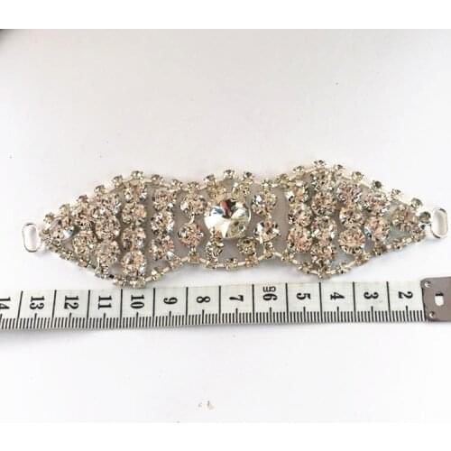 Metal rhinestone patch apliques de roupa crystal rhinestone applique sew on patches for clothing para vestuario