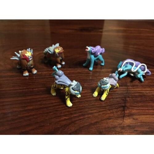 Legendary Pokemon Electric Type Raikou Cute Action Figure Model Toys