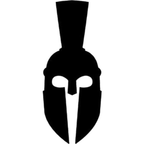 [WZH144]Sparta Helmet Vinyl Decals Car Stickers Motorcycle Accessories Black/Silver Motorcycle sticker