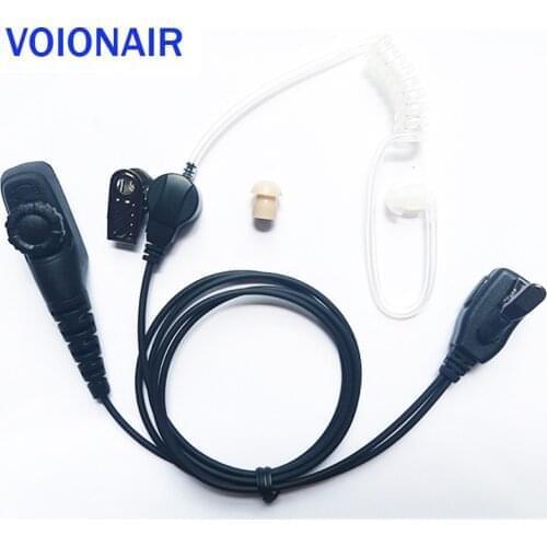 VOIONAIR 5pcs/lot Air Tube Earpiece Headset Earphone Speaker Mic PTT for Airbus EADS THR9 THR9I TH9 Radio