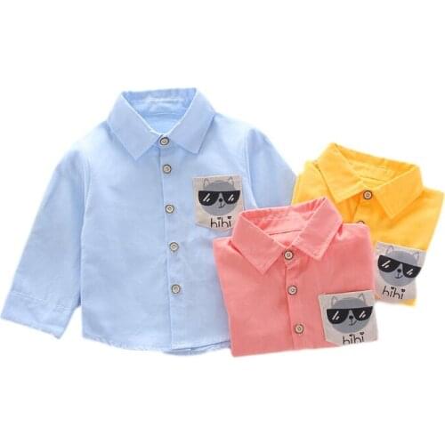 New Spring Autumn Fashion Baby Boys Clothes Children Cotton Cartoon Shirt Toddler Casual Costume Infant Clothing Kids Sportswear