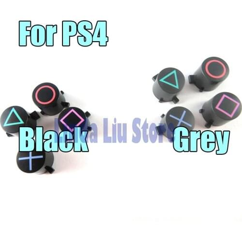 2sets plastic button ABXY Buttons set Circle Square Triangle ABXY X Button Repair Part For PS4 for Sony Playstation 4 3