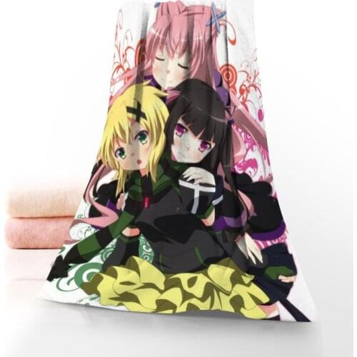 Senki Zesshou Symphogear Towel Printed Cotton Face/Bath Towels Microfiber Fabric For Kids Men Women Shower Towels 70X140cm