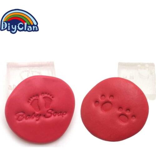 2 style Acrylic DIY resin DIY handmade Resin soap stamp chapter Small foot diy multiple styles patterns Z0136JY/Z0138JY