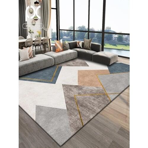 Nordic Carpet For Living Room Concise Bedroom Rug Geometric Coffee Table Floor Mat Home Sofa Bedside Blanket Large Area Rug