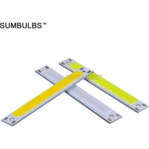 60x8MM COB LED Bulb 1.5W 3W Light Warm Cold White Blue Red LED COB Strip Bulb DC 3V 3.7V Chip for DIY Work Bicycle Lighting