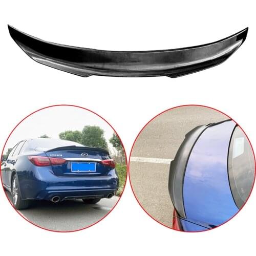High Quality For Infiniti Q50 Q50S 2014-2020 4-Door Saloon PSM Spoiler ABS Rear Wing Glossy Black Or White