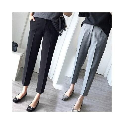 Womens Clothing 2018 Was Thin Casual Pants Plus Size Pants Straight Nine Points Trousers Feet Harlan Pants Women
