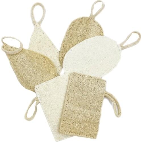 100% Natural Loofah Sponge Exfoliating Facial Body Scrubbers Pad Loofa Sponges Brush Scrub Cleansing Skin Lofa Compostable Scrub