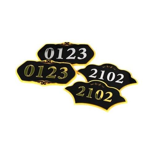 10X20cm Antique bronze House number retro style as room number 3 to 4 numbers personalized door apartment Hotel