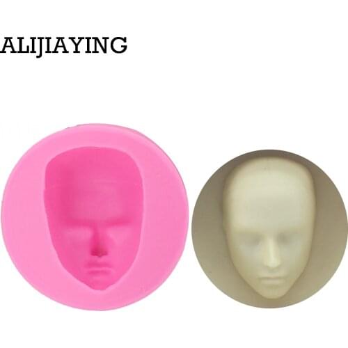 M0790 3D Men head Chocolate Mould baby Face Silicone Mold Cake Decorating Fondant Kitchen Baking DIY Cartoon Figre/Cake Tools