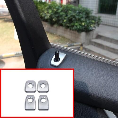 4 Pcs ABS Matte Chrome Car Door Lock Cover Trim Car Styling Accessories For BMW X5 f15 2014 2015 For X6 f16 2015