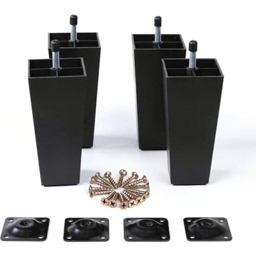 5.5 inch Sofa Legs Square Tapered Plastic Couch Legs Replacement Furniture Legs for Dresser Chair Loveseats Ottoman, Set of 4