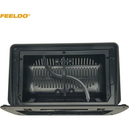 FEELDO Car Stereo 2Din Big Screen Fascia Frame Adapter For 9" or 10.1" Big Screen Audio Dash Fitting Panel Frame Kit
