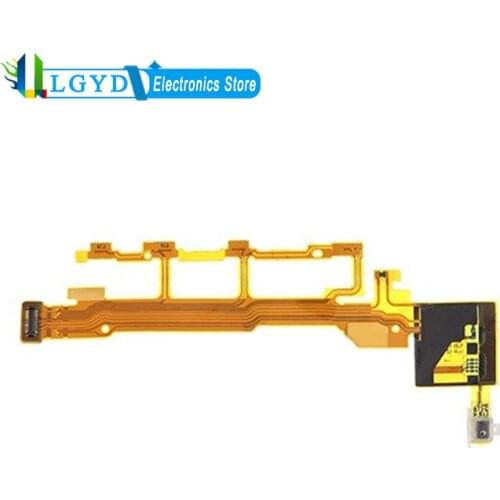 Side Button (Power & Volume & Mic) Flex Cable for Sony Xperia Z / C6602 / C6603 / L36h Spare Parts