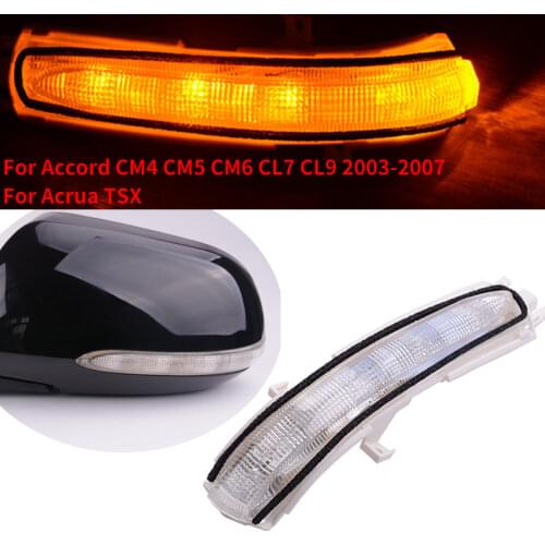 CAPQX For ACCORD CM4 CM5 CM6 CL7 CL9 2003-2007 For Acrua TSX Outside rearview Mirror LED Turn Signal light blinks Indicator lamp