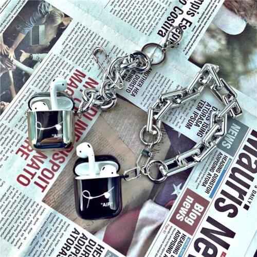 Necklace Case For Airpods 2 Pro Case Chain Cover For Airpods pro Bluetooth Earphone Case Airpods Case With Keychain Cool Style