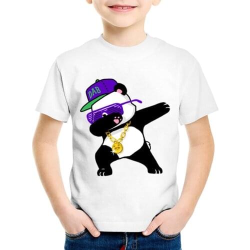 Children kawaii Cartoon Print tshirt girl Dabbing Unicorn/Rabbit/Cat/Pug Funny T-shirts kids t shirt for boys girls clothes