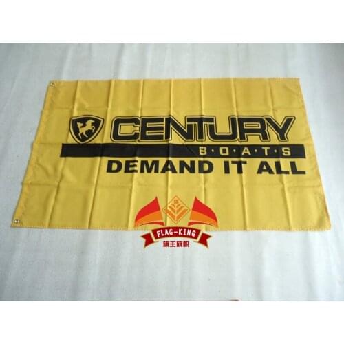 Century boats flag,90*150CM polyester century boats banner