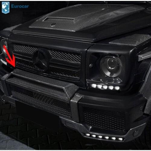 G W463 wagon carbon fiber air vent upper the bumper carbon vent and logo for W463 G class g500 g55 g63