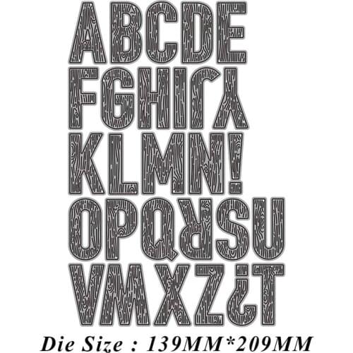 JMCRAFT 2021 English Letter Decoration Card Metal Cutting Die Stamping Die Scrapbook Scrapbook Paper Process Template DIY