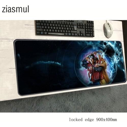Back to the future mouse pad 900x400x2mm mats wrist rest Computer mouse mat gaming New arrival mousepad keyboard games pc gamer