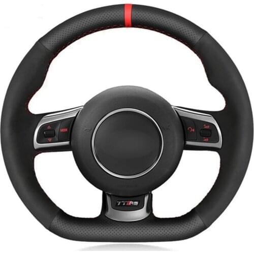 Alcantara Leather Car Steering Wheel Cover For Audi tt 2008 A5 A7 RS7 S7 SQ5 S6 S5 RS5 S4 RS4 RS3 2012-2018 Car Accessories