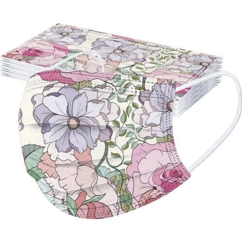 10pcs Adults Face Mask Mascarillas Halloween Cosplay Prints Masque Breathable 3 -layer Disposable Masks Маска Для Лица Mascara