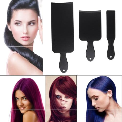 Reusable Salon Barber Flat Top Hair Coloring Balayage Tinting Board Paddle Black