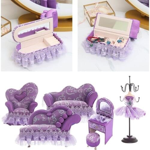 Novelty Lace Jewelry Display Storage Tray Holder Box Necklace Organizer Portable