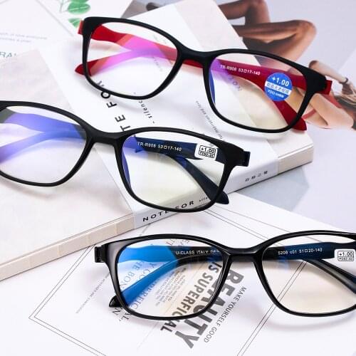 Unisex +1.0~+4.0 Diopter Vision Care Magnifying Eyewear Reading Glasses Lightweight Transparent Rimless Elders Reading Glasses