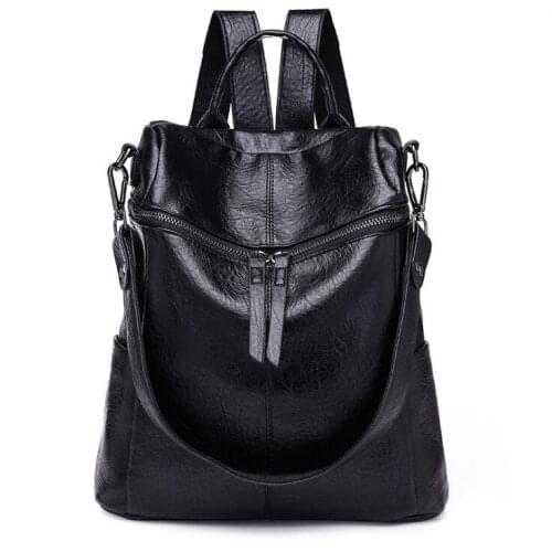Solid Color Stitching Shoulder Bag 2021 New Products Wild Multi-Function Backpack Womens Bag XAZ158