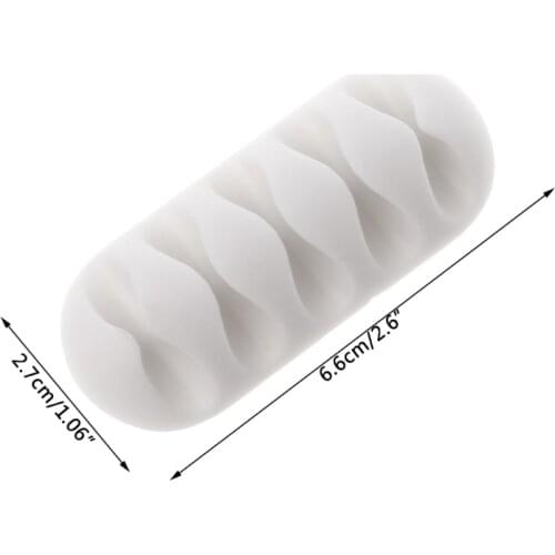 Cord Management Wire Organizer Wall Desktop Cable Holder USB Charging Random Color