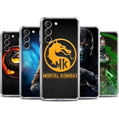Clear Shockproof Cover For Samsung Galaxy Note 20 Ultra 10 Plus Lite 9 8 M31 M30S M51 M11 Soft Phone Case Mortal Kombat Game Cas