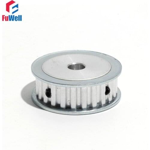 Timing Belt Pulley XL-28T 16mm Width 10/12/12.7/15/18/19/20mm Bore Toothed Pulley Aluminum Alloy XL Type 28Teeth Gear Pulley