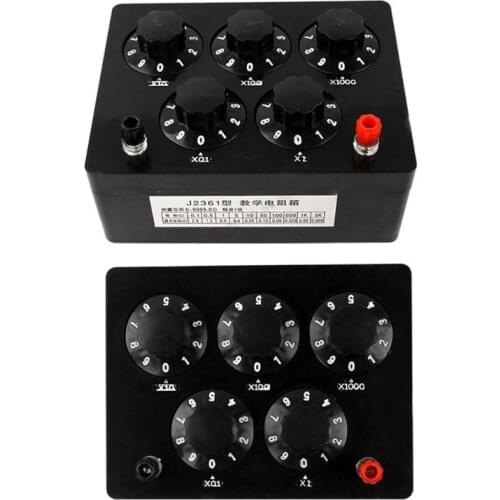 0-9999.9 Ohm Variable Resistance Box Decade Resistor Experimental Equipment For Physical School Teaching