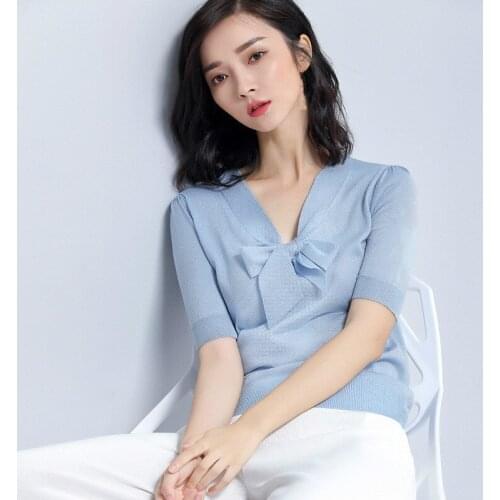 Женские трикотажные футболки ROSYLION China At AliExpress