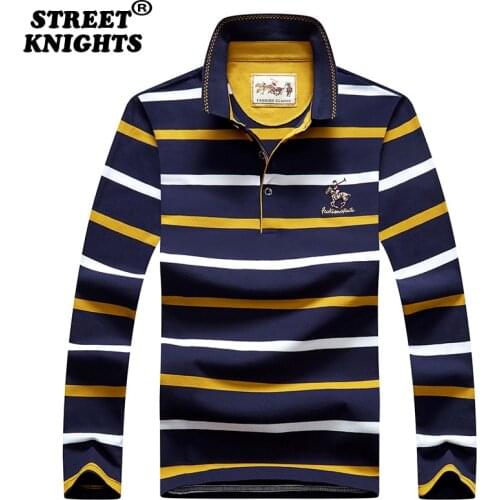 Street Knights Long Sleeve Polos For Men