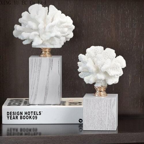 Modern Light Luxury Coral Decoration Resin Craft Home Decoration Accessories Simulation Plant Coral Living Room Decoration