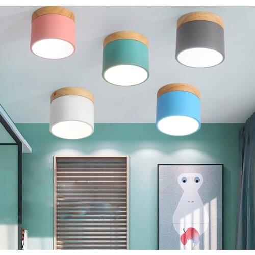 Modern Iron Wood Ceiling Lights Led Ceiling Lamps for Living Room Bedroom Aisle Kitchen Hanging Lamp Stairs Lighting Fixtures