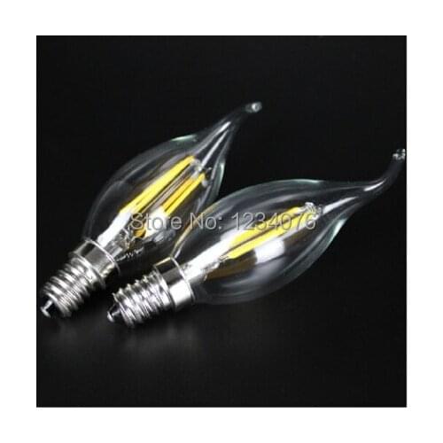 LED candle filament bulb light E14 2W 4W led candle lamp filament for crystal pendant lamp/decor use