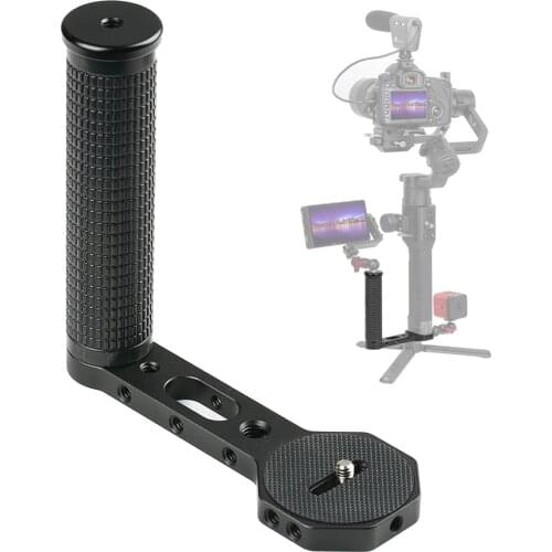 Universal Camera Grip Aluminum Side Handle for Ronin S Zhiyun Crane Series Handheld Gimbal DSLR Camera Photo Studio Accessory