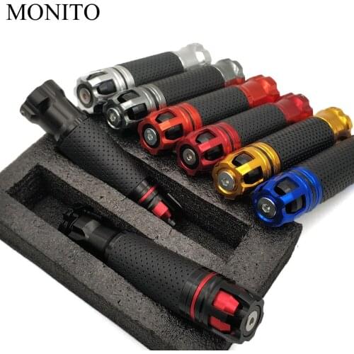 Universal CNC Motorcycle Handle Handlebar enduro moto hand bar grip For KAWASAKI Z750S Z750 ZX6 ZX9R ZXR400 ZZR600 Z1000 ZX10R