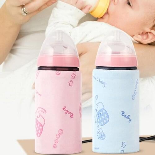 USB Baby Milk Bottle Warmer Infant Feeding Heater Outdoor Portable Milk Cup Heaters Cover Insulation Thermostat Bags NBB0283