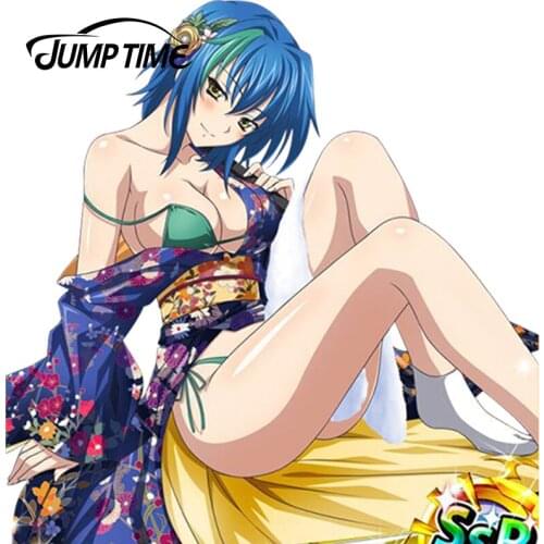 JumpTime 13cm x 12.6cm Sexy Girl Vinyl Decal Car Bumper Window Decoration Car Sticker Waterproof Car Styling Accessories