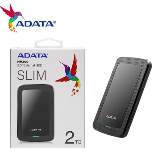 High Speed ADATA HV300 HDD 1TB 2TB 2.5'' External Hard Drive Disk 2.5 inch Slim Portable Mobile Storage HDD For Desktop Laptop