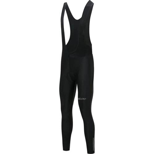 Wulibike Autumn Cycling Long Pants Mens MTB Bicycle Bib 3D Padded Pants Man Bike Riding Tights Clothing Black